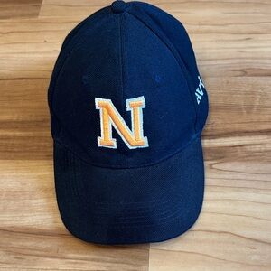 NAVY Collegiate Blue Cap with Orange 'N' Embroidery